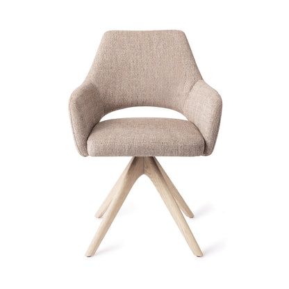 Jesper Home Yanai Biscuit Beach Eetkamerstoel - Revolve Oak Bleach - KwaliteitWonen.nl