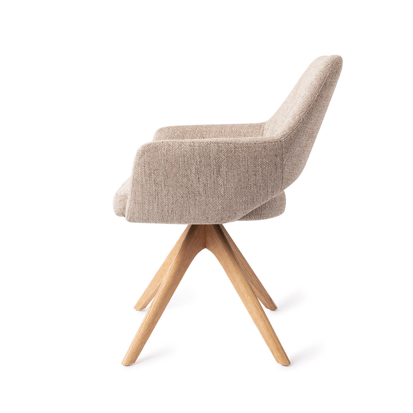 Jesper Home Yanai Biscuit Beach Eetkamerstoel - Revolve Oak Natural - KwaliteitWonen.nl