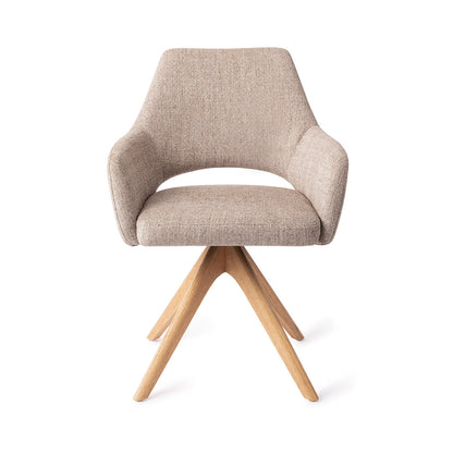 Jesper Home Yanai Biscuit Beach Eetkamerstoel - Revolve Oak Natural - KwaliteitWonen.nl
