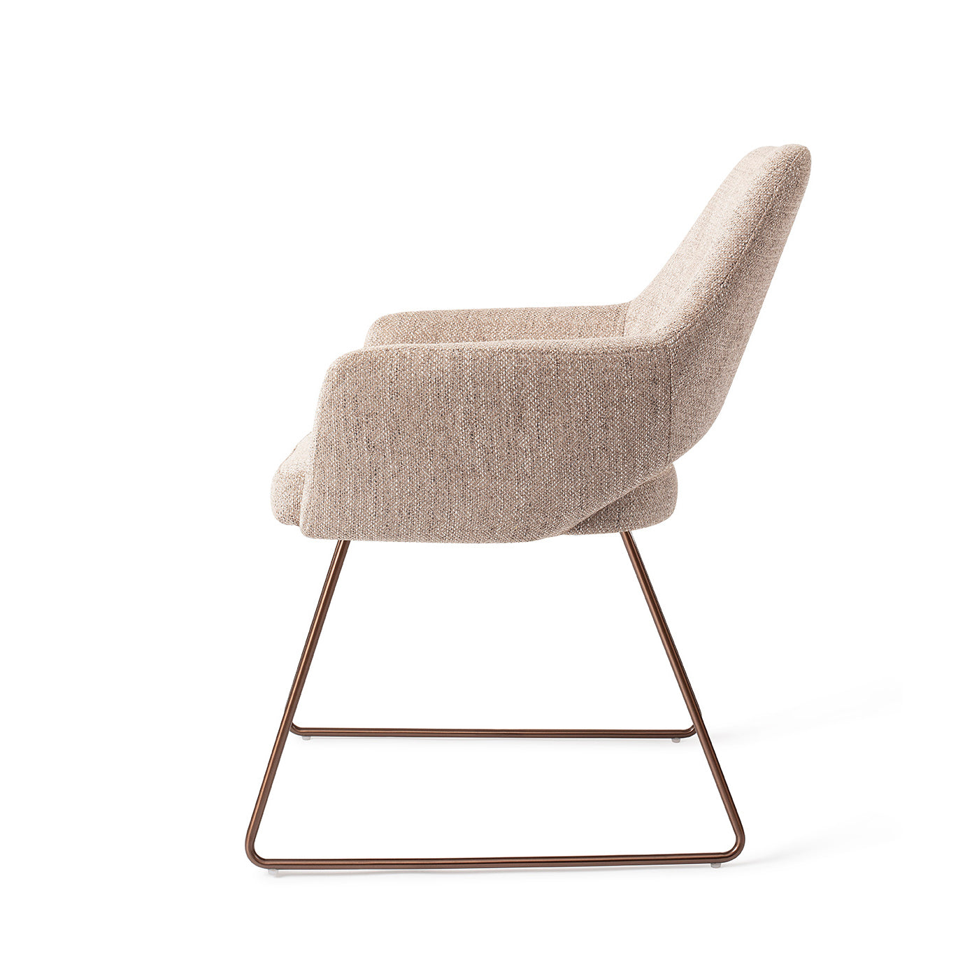 Jesper Home Yanai Biscuit Beach Eetkamerstoel - Slide Rose - KwaliteitWonen.nl