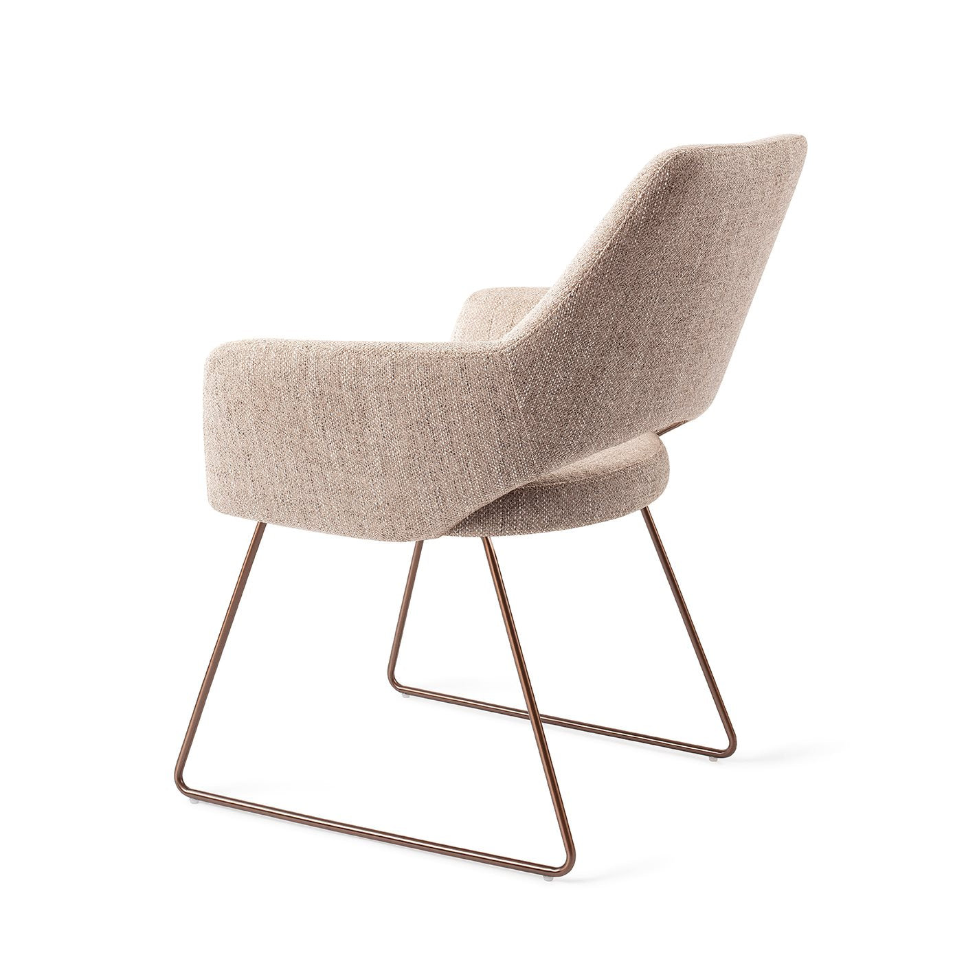 Jesper Home Yanai Biscuit Beach Eetkamerstoel - Slide Rose - KwaliteitWonen.nl