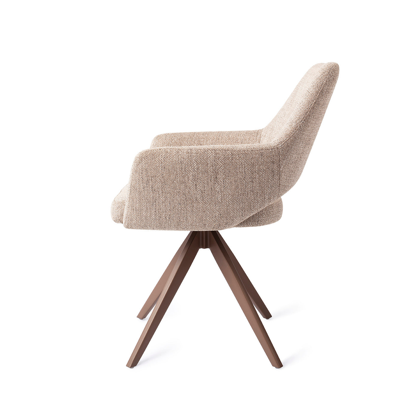 Jesper Home Yanai Biscuit Beach Eetkamerstoel - Turn Brown - KwaliteitWonen.nl