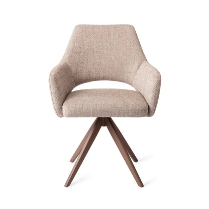 Jesper Home Yanai Biscuit Beach Eetkamerstoel - Turn Brown - KwaliteitWonen.nl