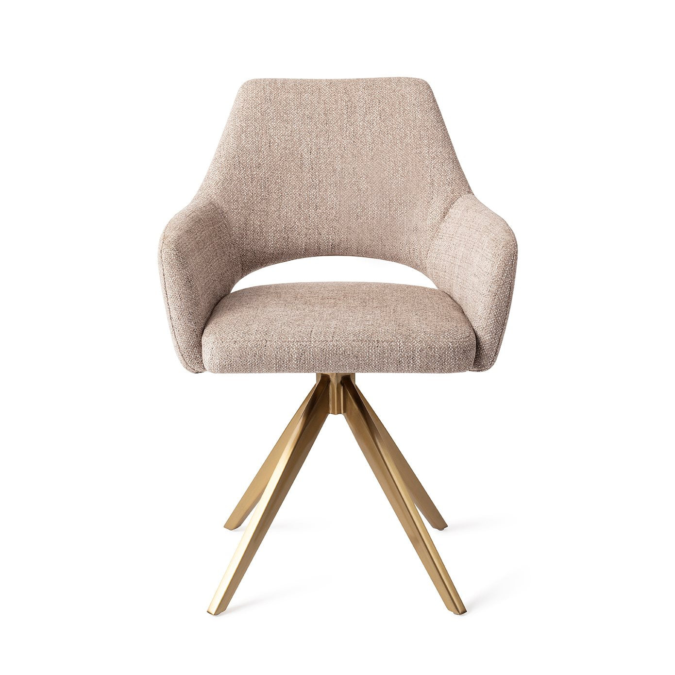 Jesper Home Yanai Biscuit Beach Eetkamerstoel - Turn Gold - KwaliteitWonen.nl