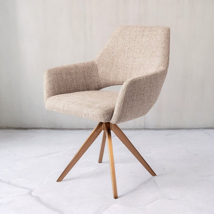 Jesper Home Yanai Biscuit Beach Eetkamerstoel - Turn Rose - KwaliteitWonen.nl