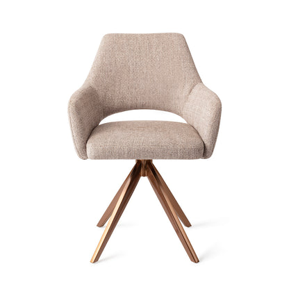 Jesper Home Yanai Biscuit Beach Eetkamerstoel - Turn Rose - KwaliteitWonen.nl