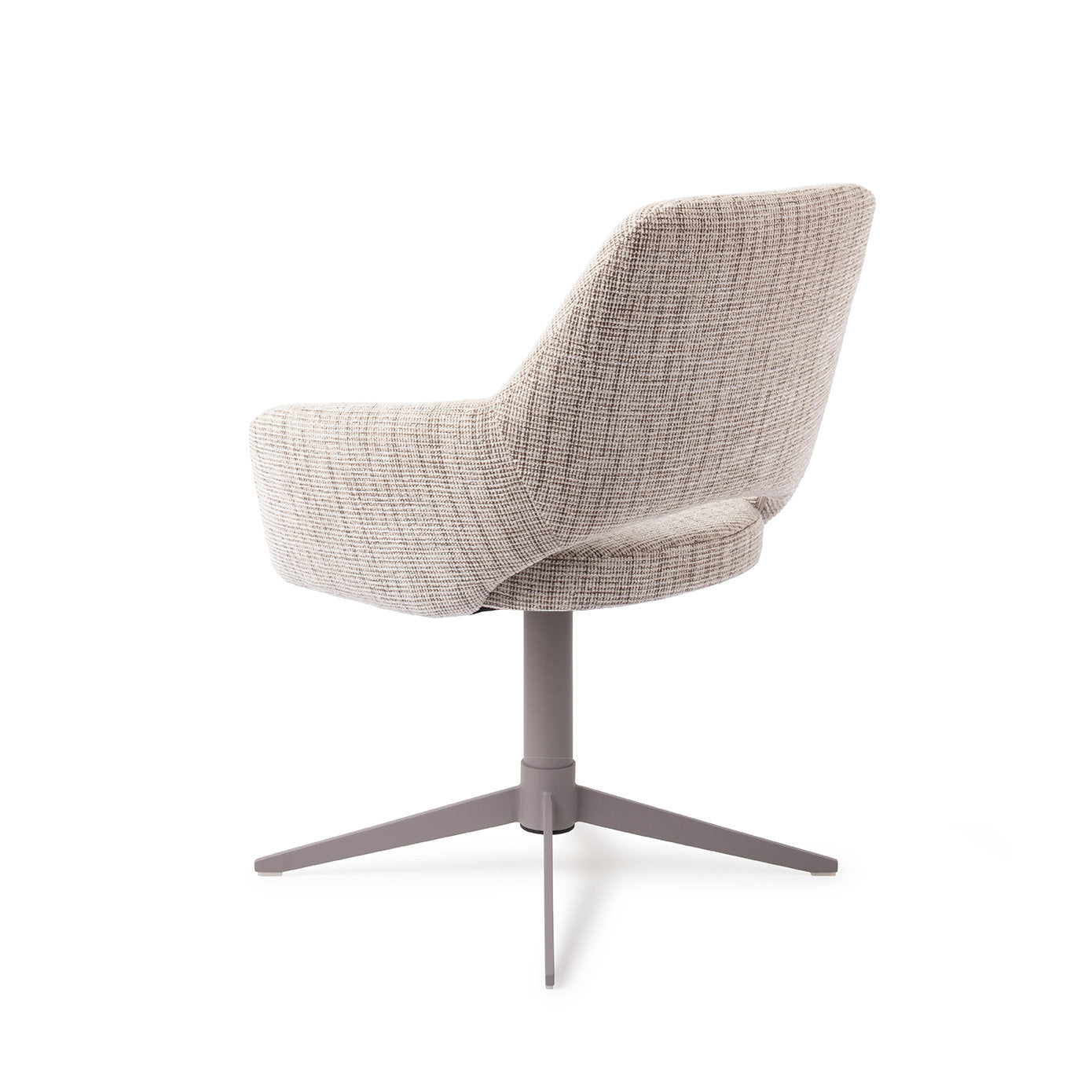 Jesper Home Yanai Caramel Grid Eetkamerstoel - Quad Grey - KwaliteitWonen.nl