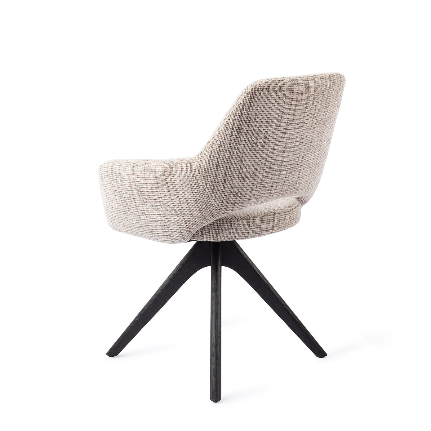 Jesper Home Yanai Caramel Grid Eetkamerstoel - Revolve Oak Black - KwaliteitWonen.nl