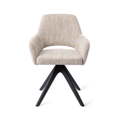 Jesper Home Yanai Caramel Grid Eetkamerstoel - Revolve Oak Black - KwaliteitWonen.nl