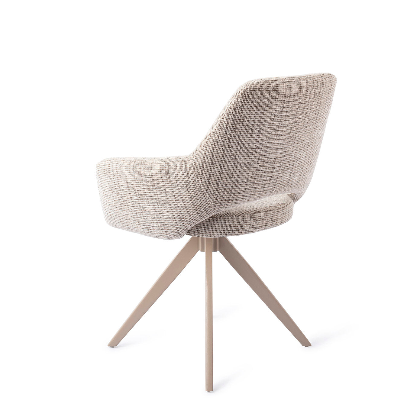 Jesper Home Yanai Caramel Grid Eetkamerstoel - Turn Beige - KwaliteitWonen.nl