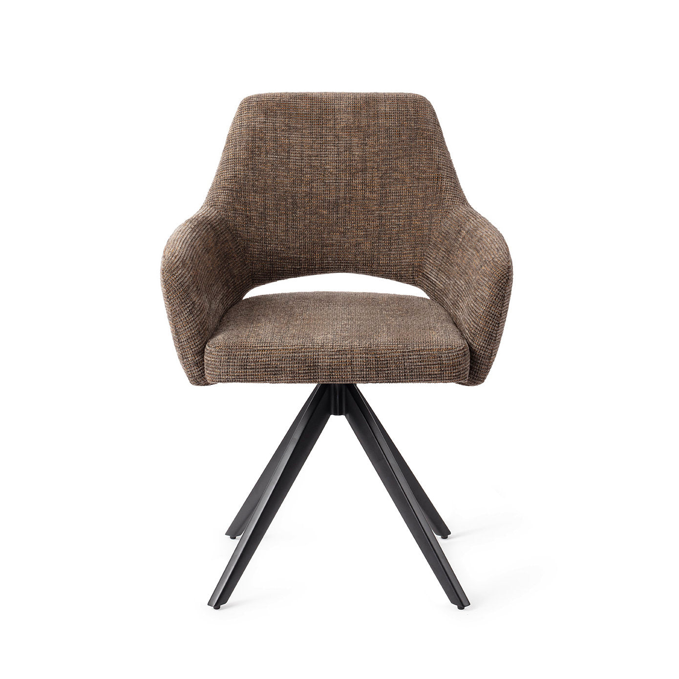 Jesper Home Yanai Checked Chestnut Eetkamerstoel - Turn Black - KwaliteitWonen.nl