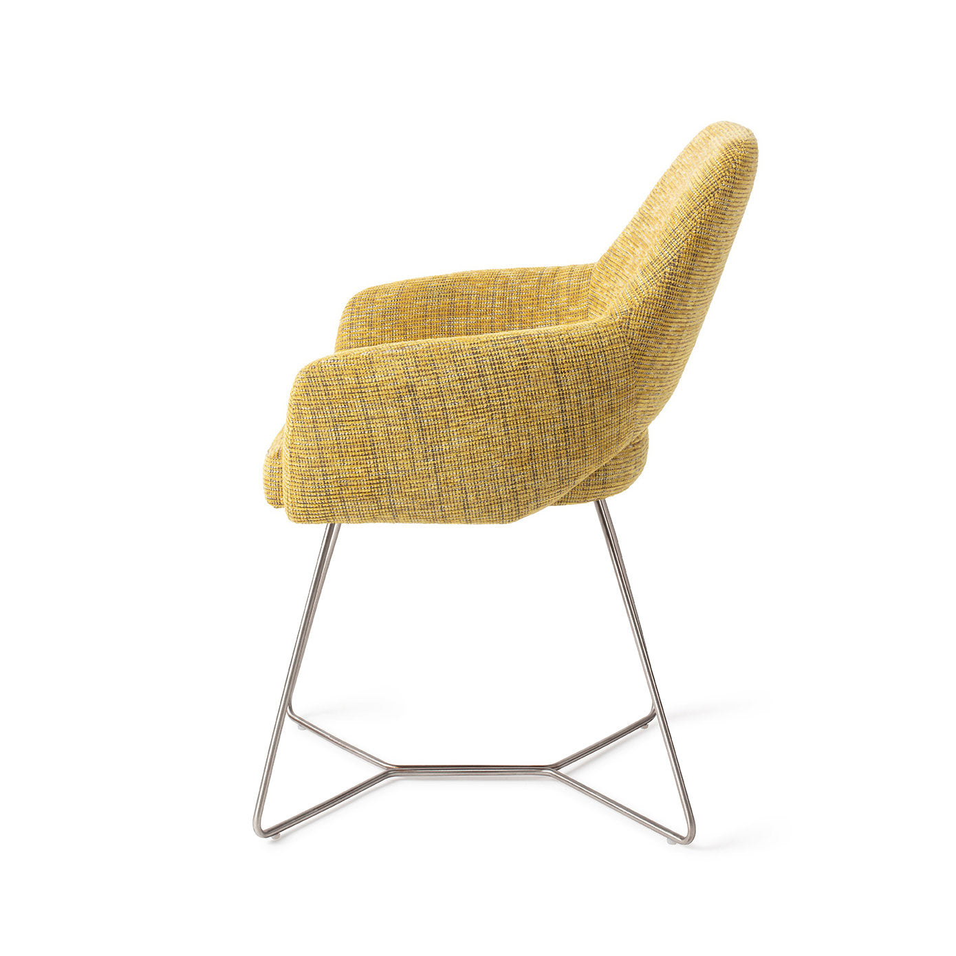 Jesper Home Yanai Lemon Lines Eetkamerstoel - Beehive Steel - KwaliteitWonen.nl