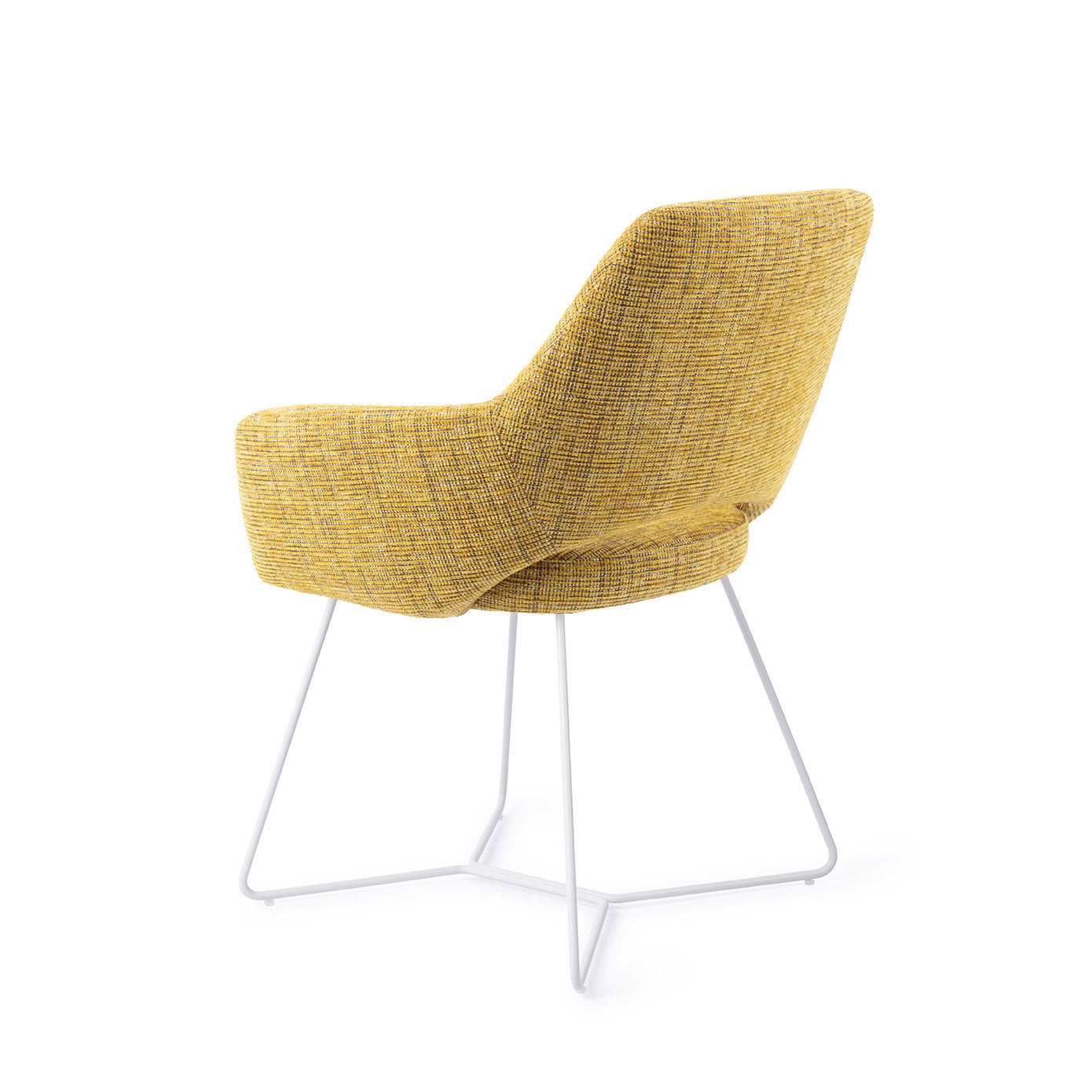 Jesper Home Yanai Lemon Lines Eetkamerstoel - Beehive White - KwaliteitWonen.nl