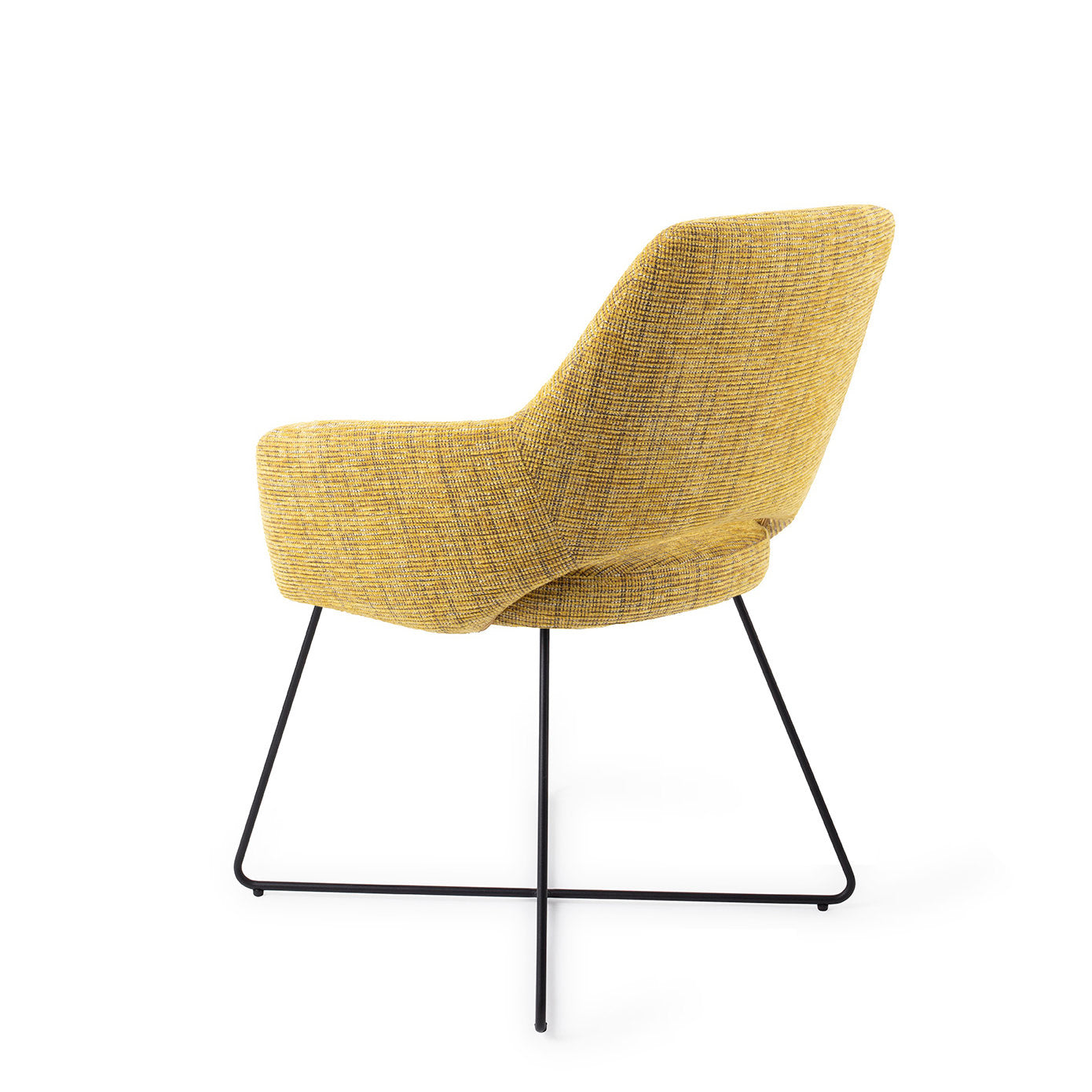 Jesper Home Yanai Lemon Lines Eetkamerstoel - Cross Black - KwaliteitWonen.nl