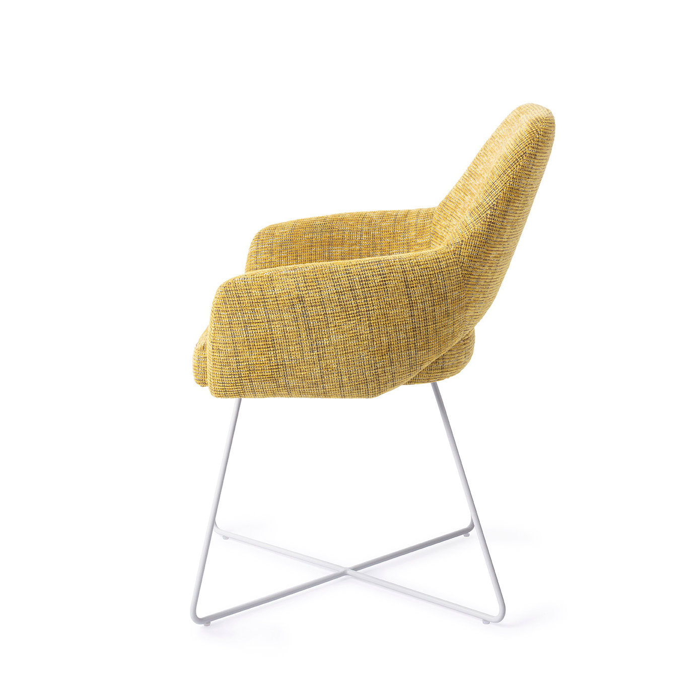 Jesper Home Yanai Lemon Lines Eetkamerstoel - Cross White - KwaliteitWonen.nl