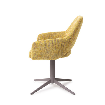 Jesper Home Yanai Lemon Lines Eetkamerstoel - Quad Grey - KwaliteitWonen.nl