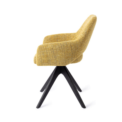 Jesper Home Yanai Lemon Lines Eetkamerstoel - Revolve Oak Black - KwaliteitWonen.nl