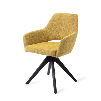 Jesper Home Yanai Lemon Lines Eetkamerstoel - Revolve Oak Black - KwaliteitWonen.nl