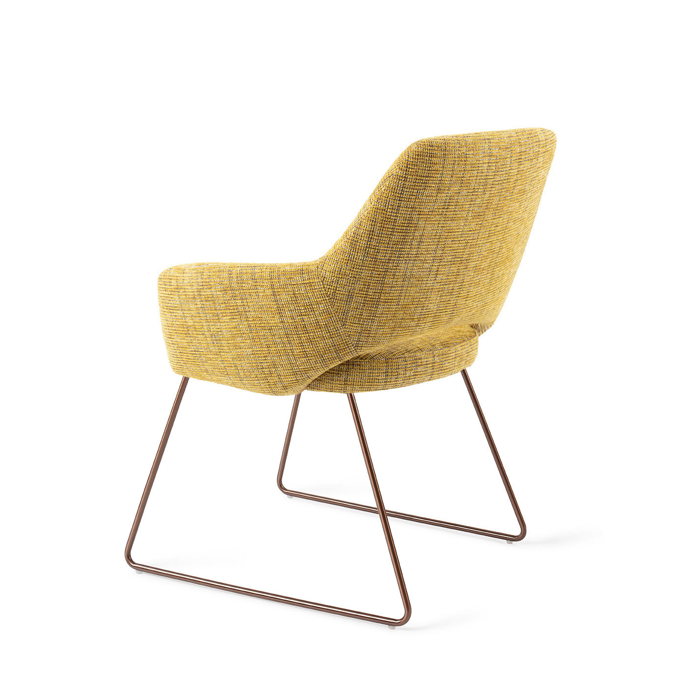 Jesper Home Yanai Lemon Lines Eetkamerstoel - Slide Rose - KwaliteitWonen.nl