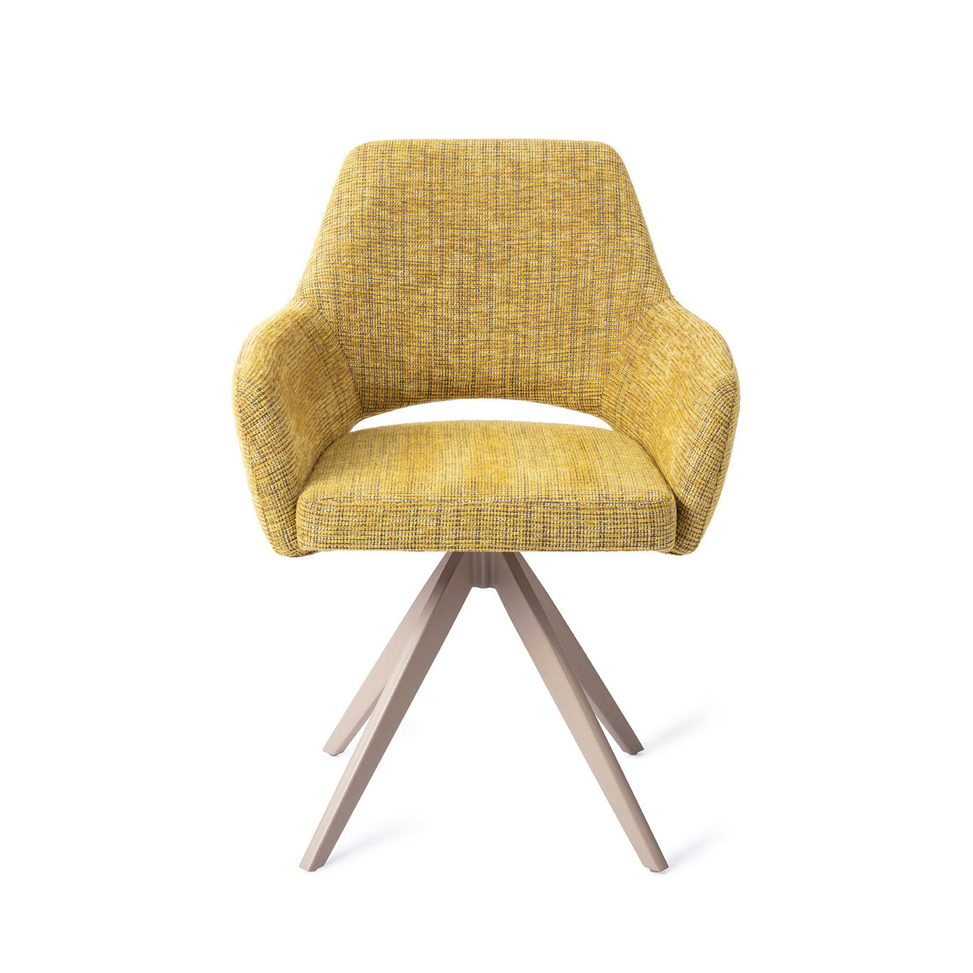 Jesper Home Yanai Lemon Lines Eetkamerstoel - Turn Beige - KwaliteitWonen.nl
