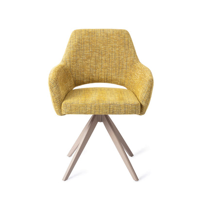 Jesper Home Yanai Lemon Lines Eetkamerstoel - Turn Beige - KwaliteitWonen.nl