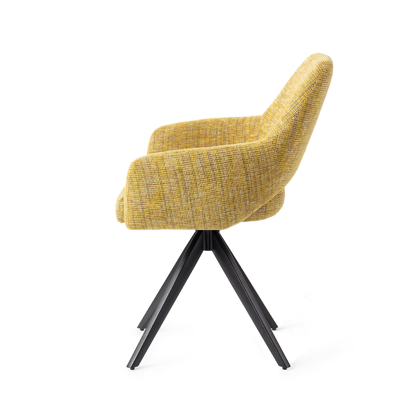 Jesper Home Yanai Lemon Lines Eetkamerstoel - Turn Black - KwaliteitWonen.nl