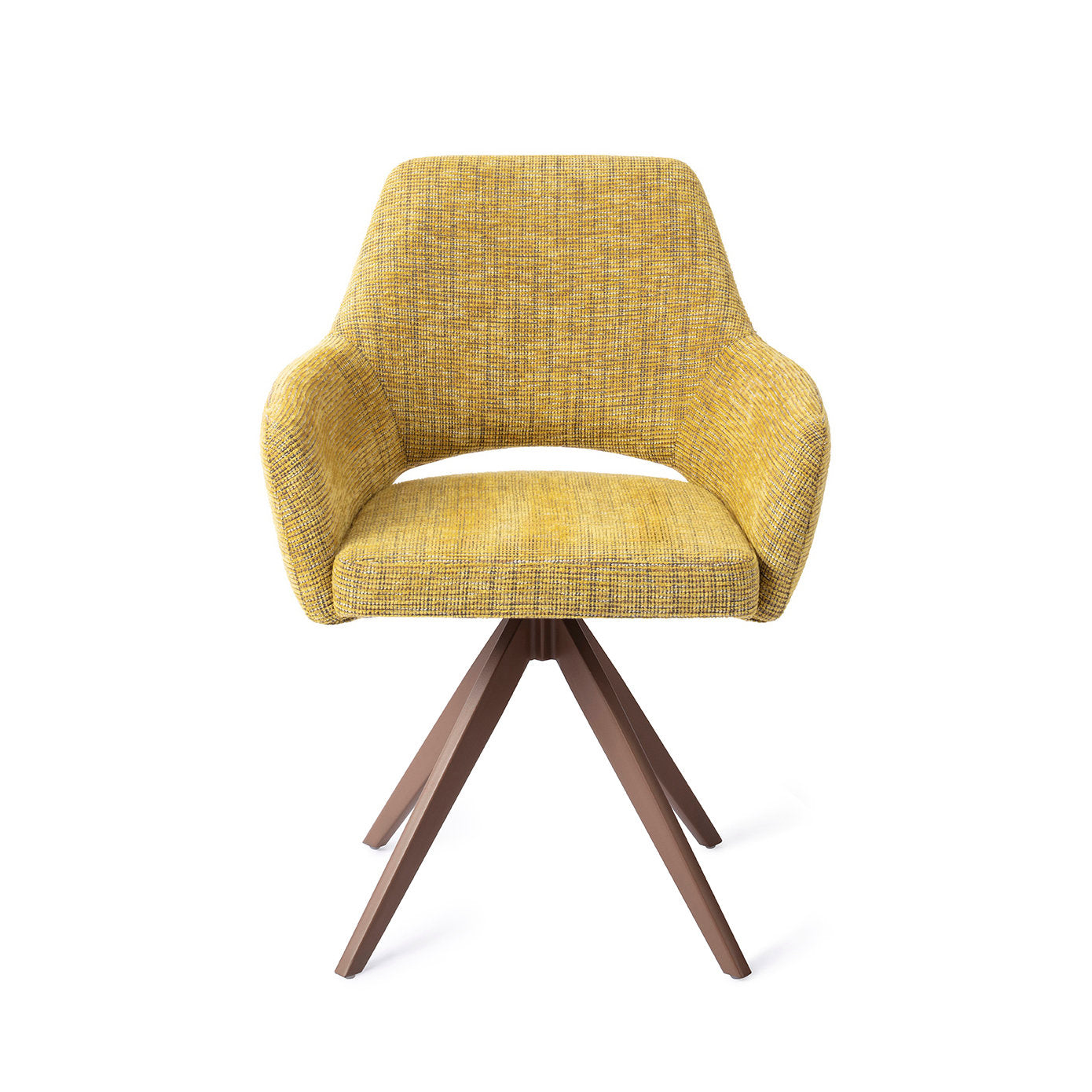 Jesper Home Yanai Lemon Lines Eetkamerstoel - Turn Brown - KwaliteitWonen.nl