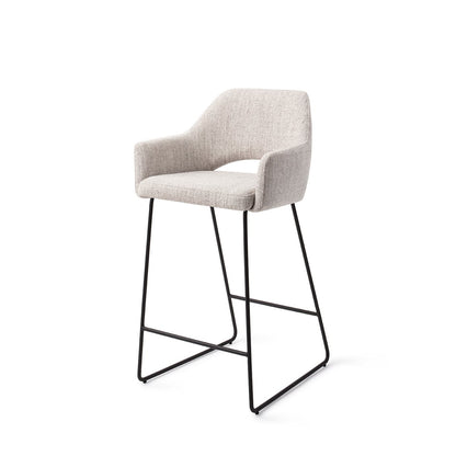 Jesper Home Yanai Pigeon Barkruk - Slide Black (L) - KwaliteitWonen.nl