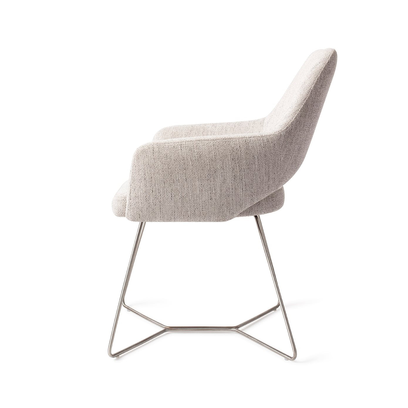 Jesper Home Yanai Pigeon Eetkamerstoel - Beehive Steel - KwaliteitWonen.nl