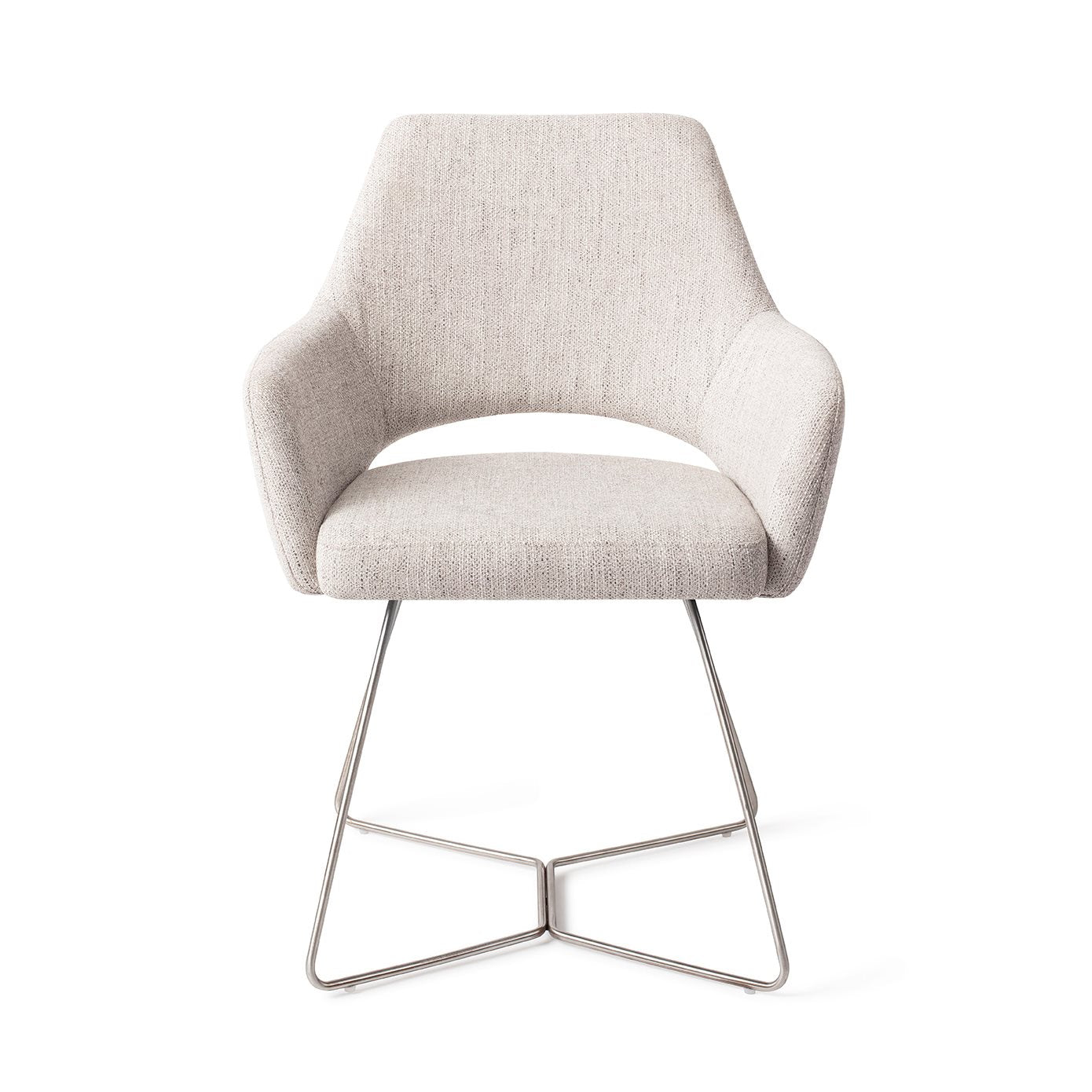 Jesper Home Yanai Pigeon Eetkamerstoel - Beehive Steel - KwaliteitWonen.nl