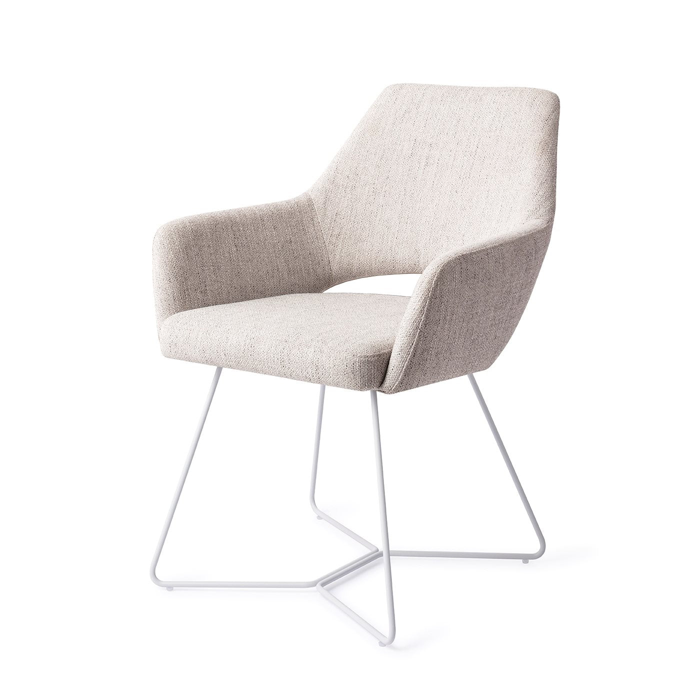 Jesper Home Yanai Pigeon Eetkamerstoel - Beehive White - KwaliteitWonen.nl