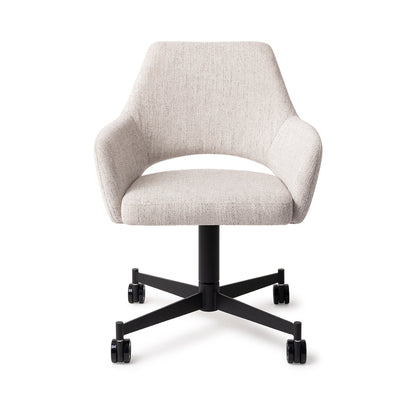 Jesper Home Yanai Pigeon Eetkamerstoel - Caster Black - KwaliteitWonen.nl