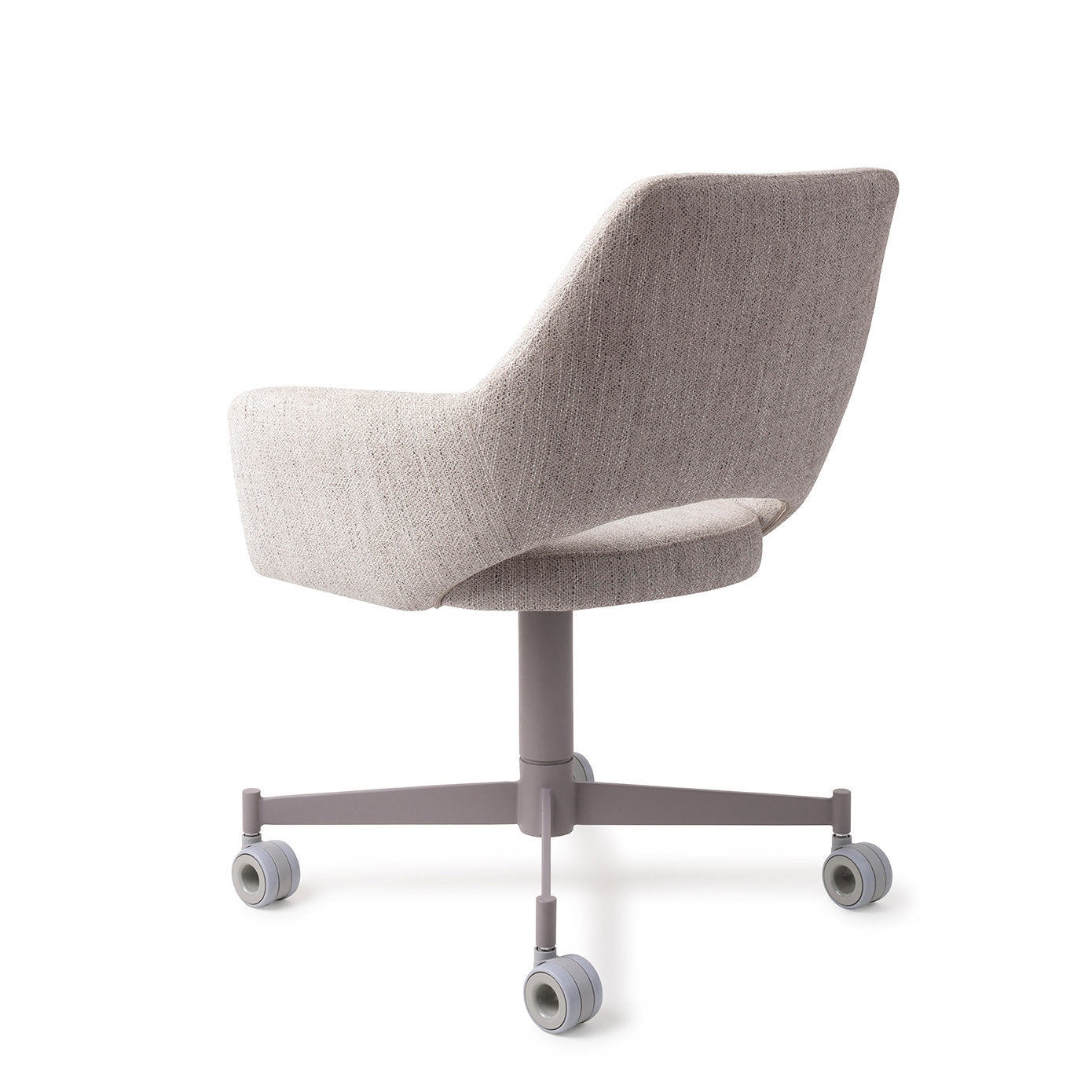 Jesper Home Yanai Pigeon Eetkamerstoel - Caster Grey - KwaliteitWonen.nl