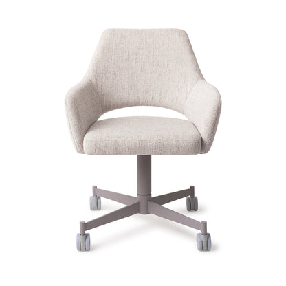 Jesper Home Yanai Pigeon Eetkamerstoel - Caster Grey - KwaliteitWonen.nl