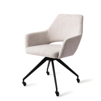 Jesper Home Yanai Pigeon Eetkamerstoel - Glide Black - KwaliteitWonen.nl