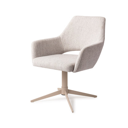 Jesper Home Yanai Pigeon Eetkamerstoel - Quad Beige - KwaliteitWonen.nl