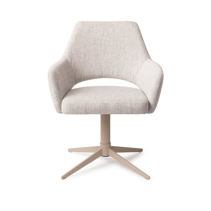 Jesper Home Yanai Pigeon Eetkamerstoel - Quad Beige - KwaliteitWonen.nl