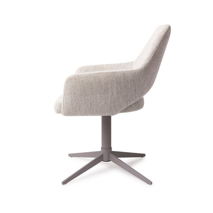Jesper Home Yanai Pigeon Eetkamerstoel - Quad Grey - KwaliteitWonen.nl