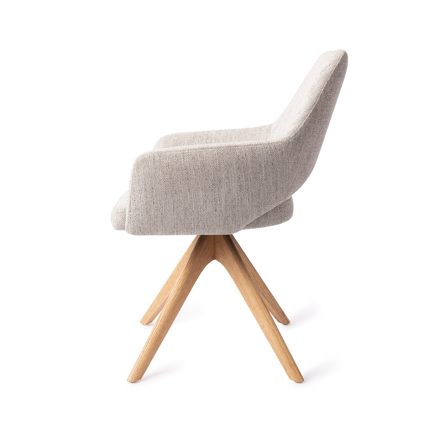 Jesper Home Yanai Pigeon Eetkamerstoel - Revolve Oak Natural - KwaliteitWonen.nl