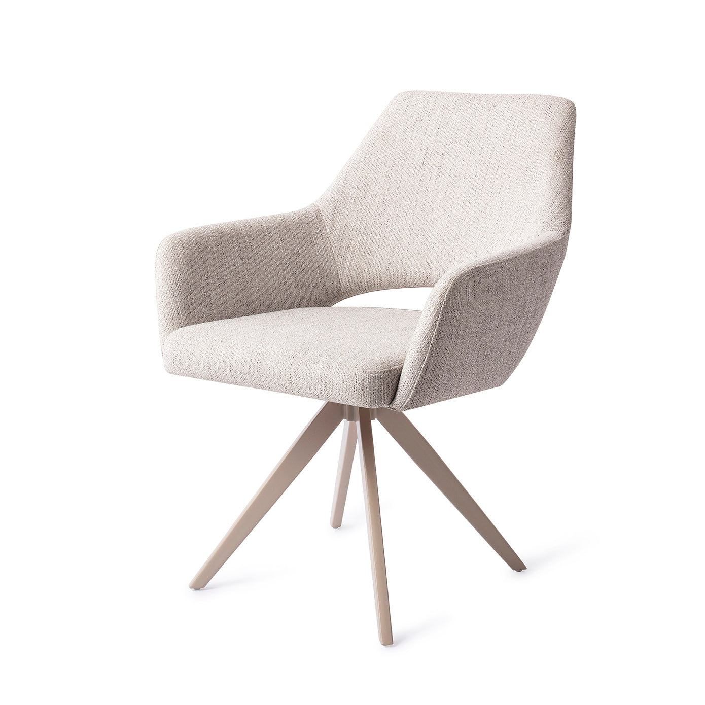 Jesper Home Yanai Pigeon Eetkamerstoel - Turn Beige - KwaliteitWonen.nl