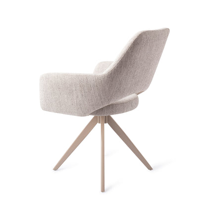 Jesper Home Yanai Pigeon Eetkamerstoel - Turn Beige - KwaliteitWonen.nl