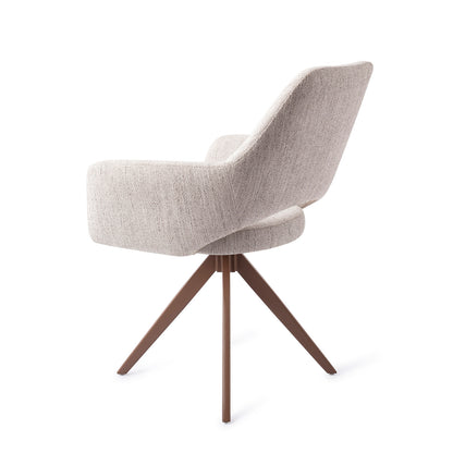 Jesper Home Yanai Pigeon Eetkamerstoel - Turn Brown - KwaliteitWonen.nl