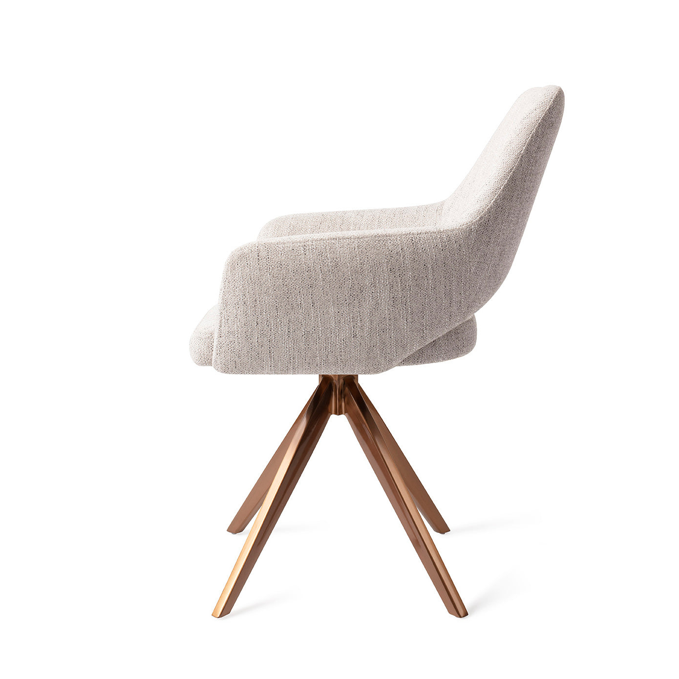 Jesper Home Yanai Pigeon Eetkamerstoel - Turn Rose - KwaliteitWonen.nl