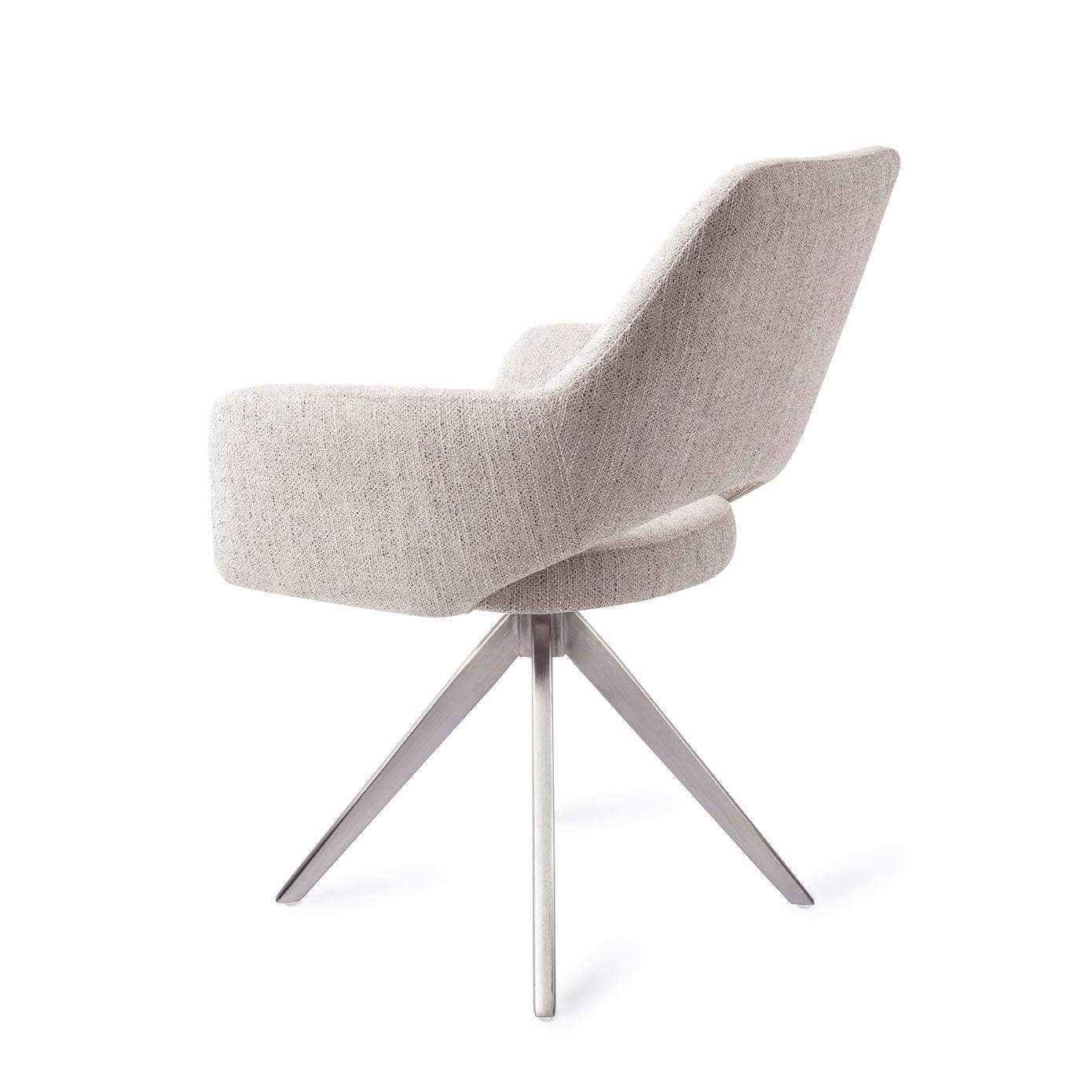 Jesper Home Yanai Pigeon Eetkamerstoel - Turn Steel - KwaliteitWonen.nl