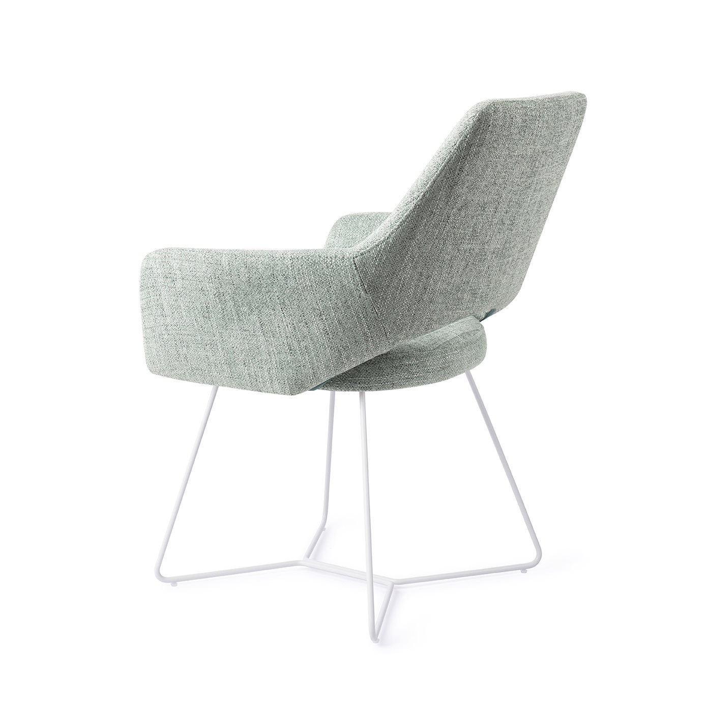 Jesper Home Yanai Soft Sage Eetkamerstoel - Beehive White - KwaliteitWonen.nl