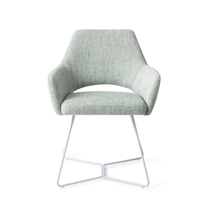 Jesper Home Yanai Soft Sage Eetkamerstoel - Beehive White - KwaliteitWonen.nl