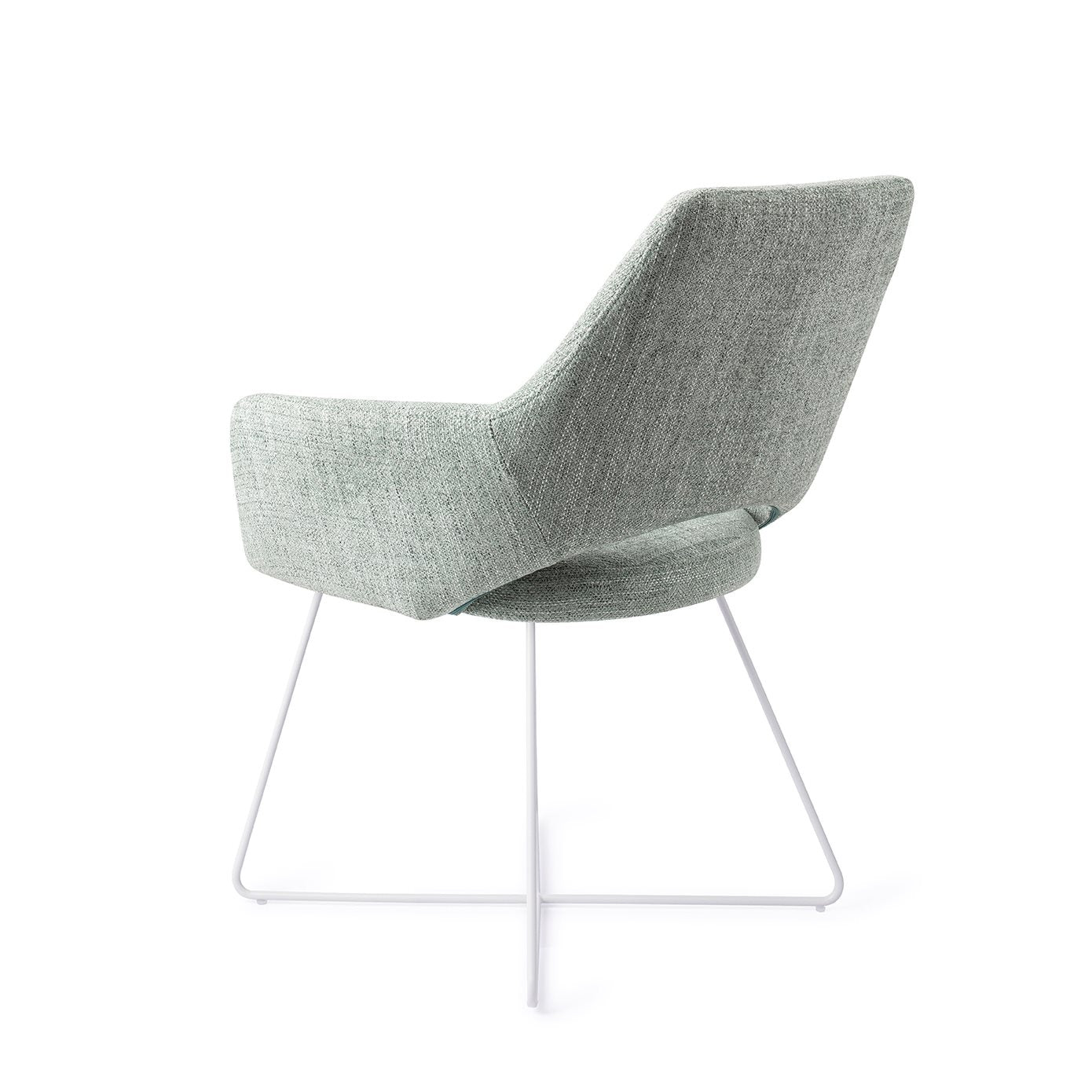 Jesper Home Yanai Soft Sage Eetkamerstoel - Cross White - KwaliteitWonen.nl