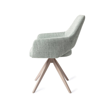 Jesper Home Yanai Soft Sage Eetkamerstoel - Turn Beige - KwaliteitWonen.nl