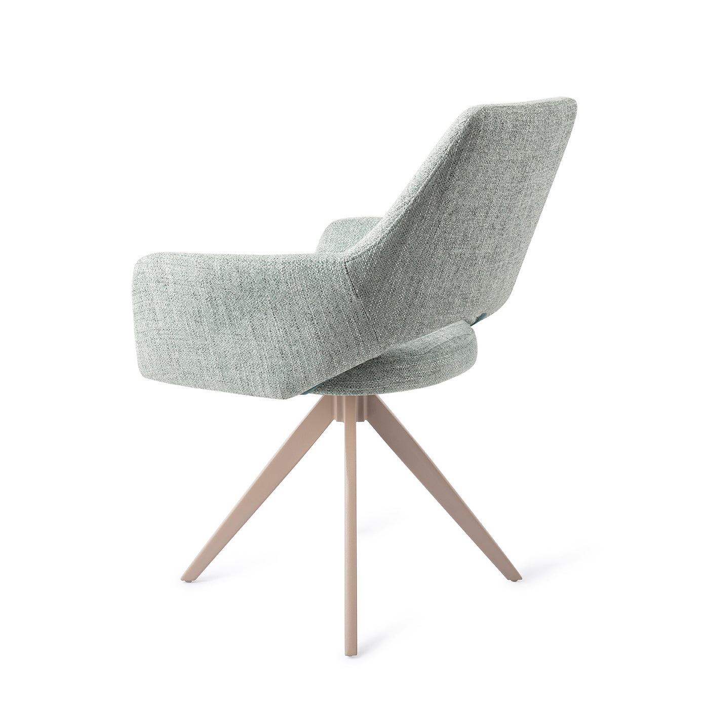 Jesper Home Yanai Soft Sage Eetkamerstoel - Turn Beige - KwaliteitWonen.nl