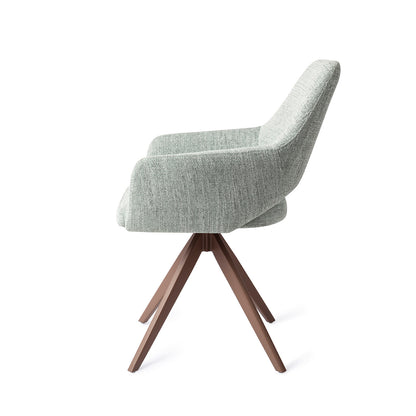 Jesper Home Yanai Soft Sage Eetkamerstoel - Turn Brown - KwaliteitWonen.nl